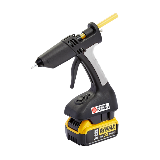 Trifecta Cordless 18V Cordless PDR Glue Gun - with DeWalt Battery Adapter