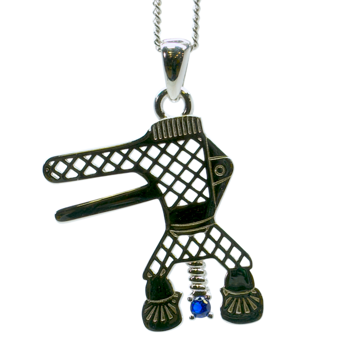 KECO Sterling Silver Robo Lifter Necklace/Key Chain