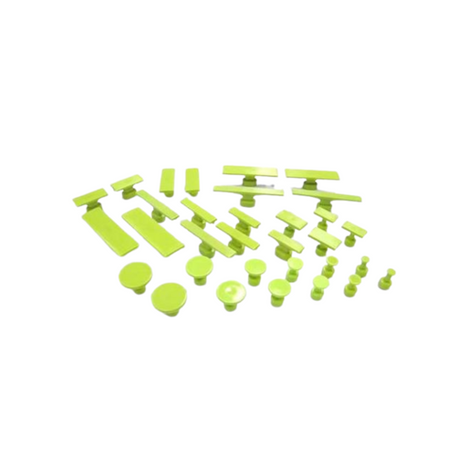 Gang Green Variety Pack Smooth Glue Tabs - All Size, No Ovals (32 Pieces)