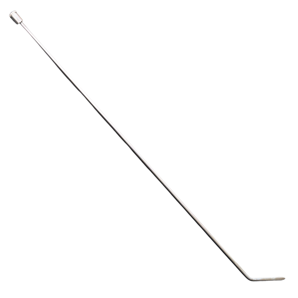 36" Shaved 45° Pointed Sharp Tip Rod with 4" Flag