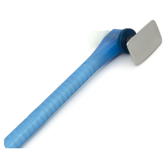 JVF Composite Blending Hammer - Polished Rectangular and Plastic 3/4" Tips