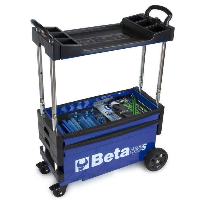 Beta Blue Collapsible Portable Tool Cart