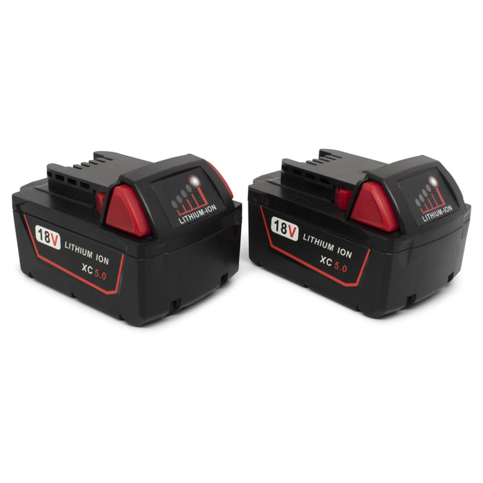 18 Volt Milwakee Compatible Lithium Battery (2 Pack)
