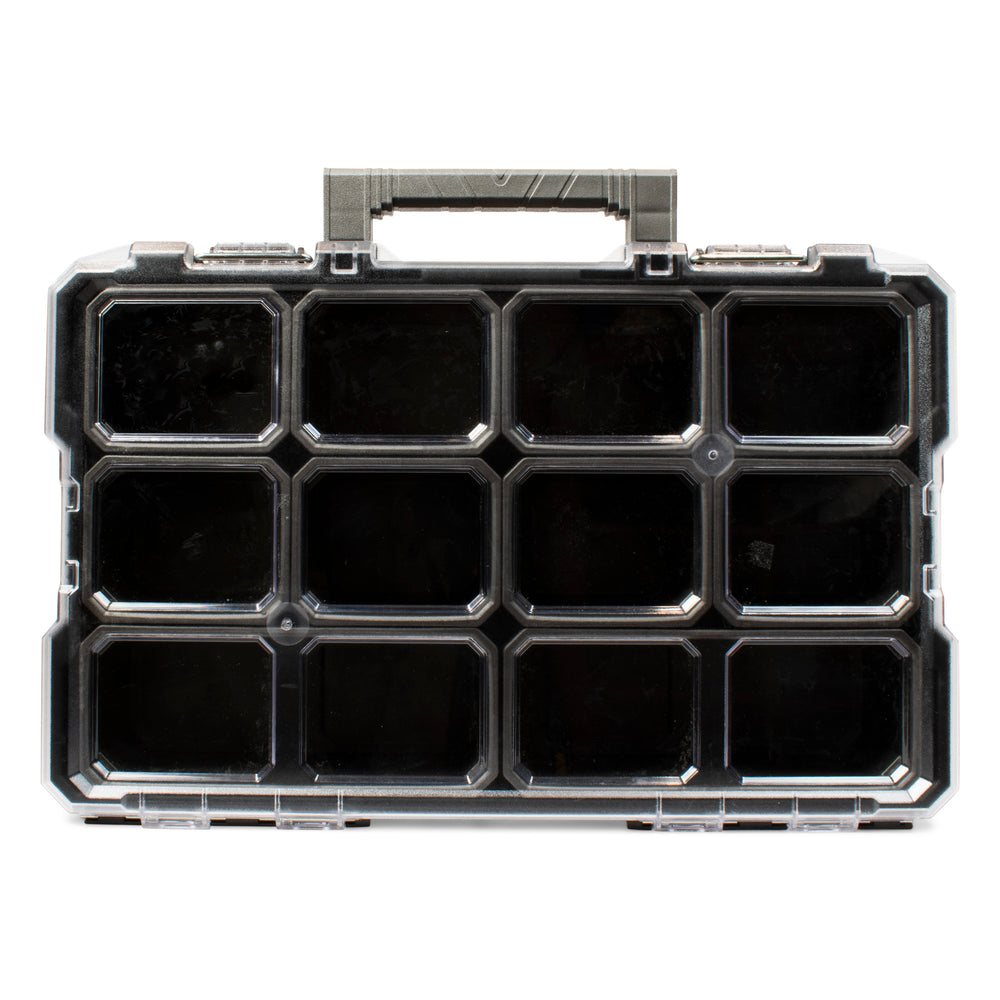 16.75" x 9.75" Black 10-Compartment GPR Tab Organizer Organizer