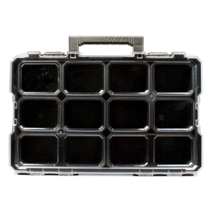 16.75" x 9.75" Black 10-Compartment GPR Tab Organizer Organizer