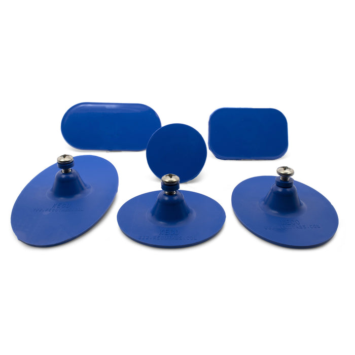 SuperTab® 2" Blue Smooth Round Large Damage Collision Tabs