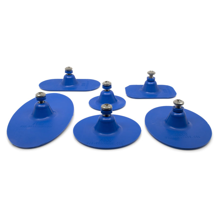 SuperTab® 2" Blue Smooth Round Large Damage Collision Tabs