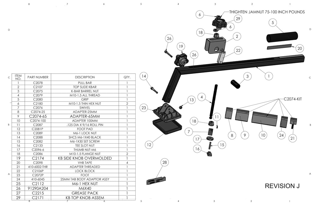 K-Bar® Leverage Bar with Adapters