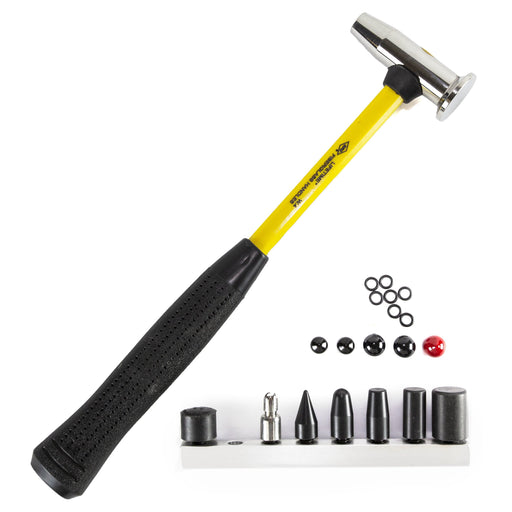 Ultra Balanced Body Hammer, 7 Tips, 4 Caps & Magnetic Tip Holder