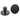 Black Plague Gray 30 mm Smooth Round Glue Tabs (10 Pack)