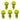 Gang Green 18 mm Smooth Oval Glue Tabs (5 Pack)