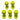 Gang Green 22 mm Smooth Oval Glue Tabs (5 Pack)