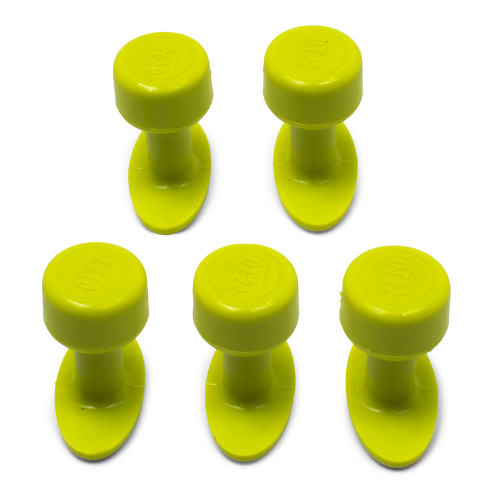 Gang Green 22 mm Smooth Oval Glue Tabs (5 Pack)