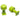 Gang Green 9 mm Smooth Square Glue Tabs (10 Pack)