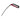 Tequila 9" Black / Red Left Handed Shaved Arched Brace Tool