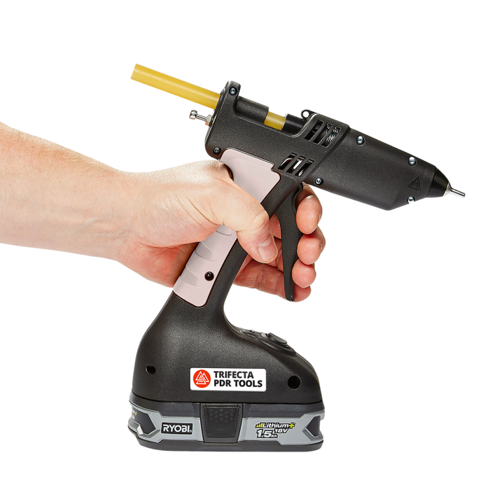 Trifecta Cordless 18V Cordless PDR Glue Gun - with Ryobi Battery Adapter