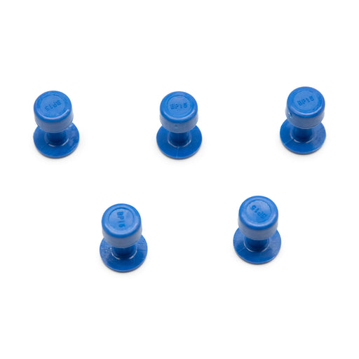 KECO 15 mm / 0.6" Blue Smooth Round Glue Tabs (5 Pack)