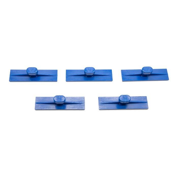KECO 83 mm / 3.3" Blue Smooth Crease Glue Tabs (5 Pack)
