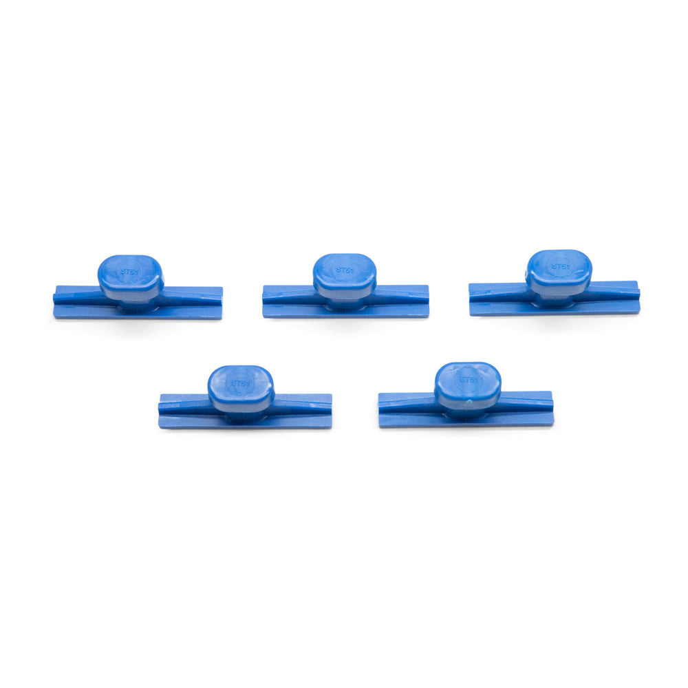 KECO 51 mm / 2" Blue Smooth Crease Glue Tabs (5 Pack)