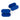 KECO 14 x 26 mm Blue Smooth and Dimpled Dual Surface Flip Crease Tab (5 Pack)