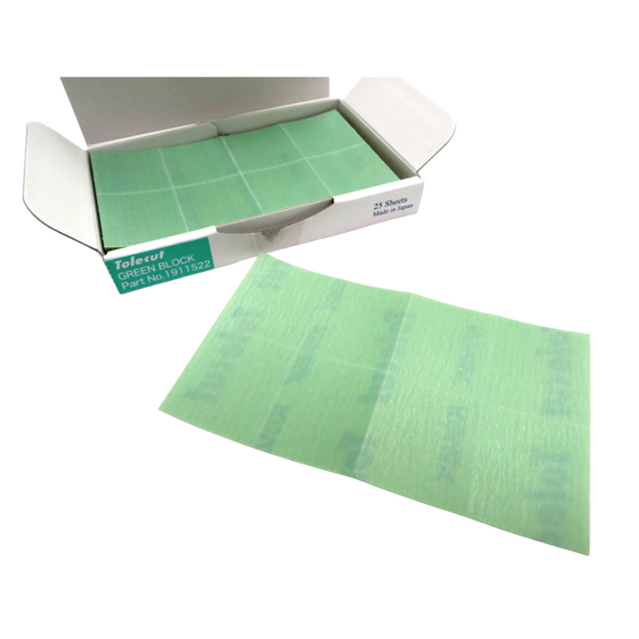 Tolecut Pink 1500 Grit 8-Cut Block Sheet for Toleblock (Pack of 25)
