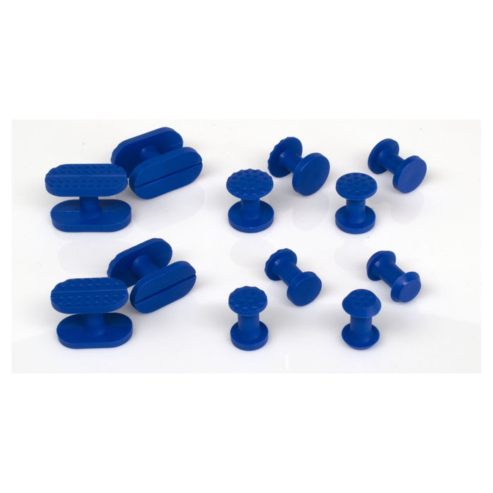 KECO 13 mm Blue Smooth and Dimpled Dual Surface Flip Hail Tabs (5 Pack)