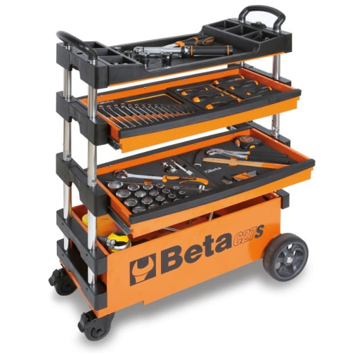 Beta Orange Collapsible Portable Tool Cart