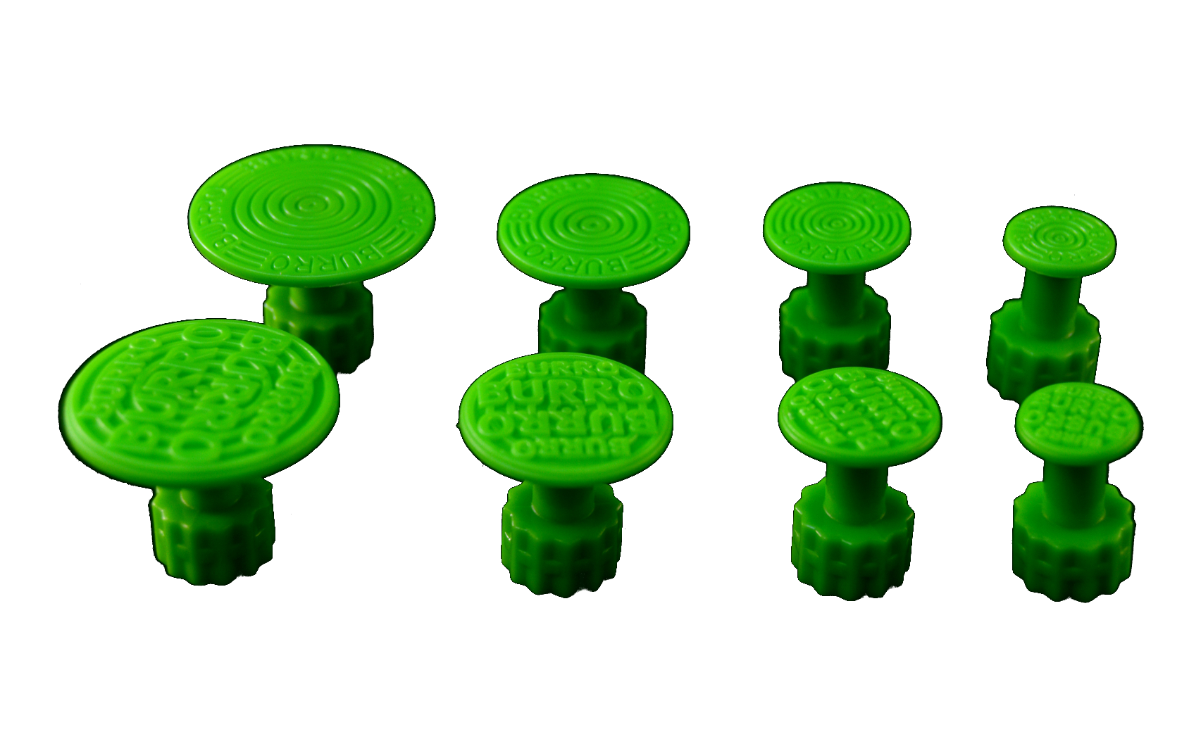 Burro Cactus Green Round Glue Tabs - Variety Pack (8 Pieces)