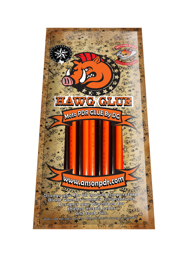 Hawg PDR Orange and Black Combo PDR Glue Sticks (10 Sticks) — Keco Tabs