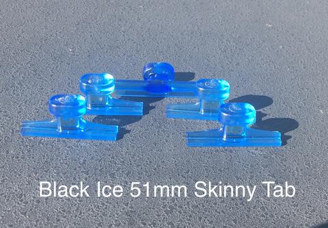 Black Ice 51 mm / 2" Smooth Winged Skinny Glue Tabs (5 Pack)