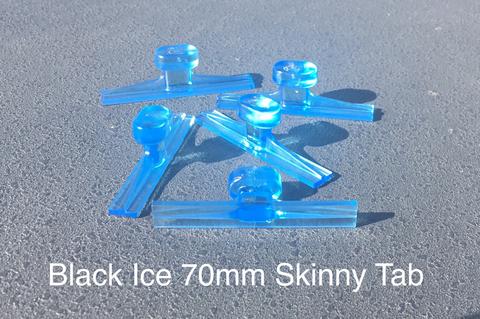 Black Ice 70 mm / 2.8" Smooth Winged Skinny Glue Tabs (5 Pack)