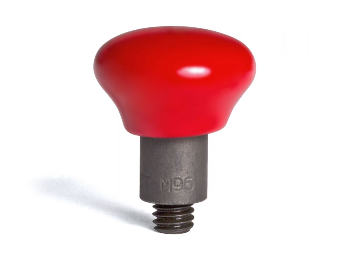 Dentcraft Red Hard PVC Interchangeable Mushroom Tip