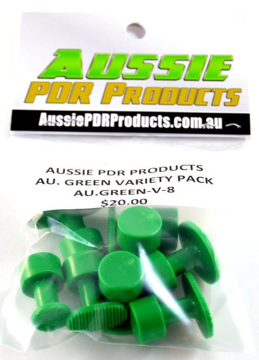 Aussie Green Groved Glue Tabs - Variety Pack (8 Pieces)